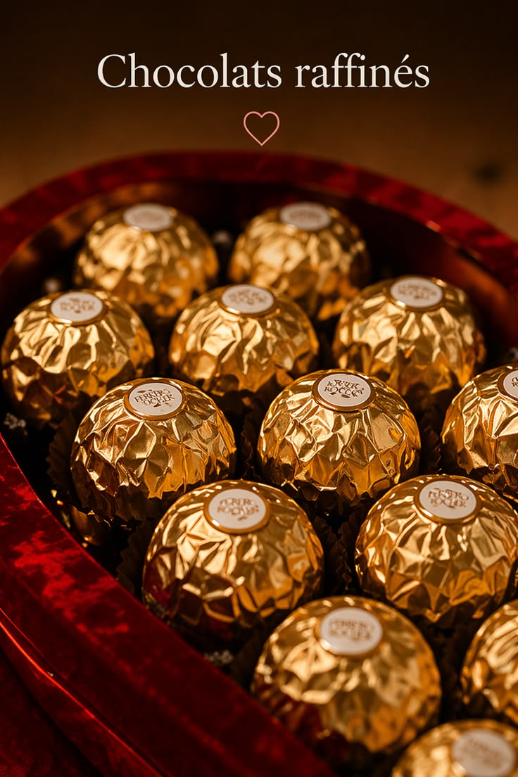 Coffret Cadeau - Coeur en chocolats